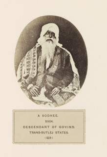 Portrait of an unknown man from the Sodhi community of Kangra, Himachal Pradesh, India, photograph,