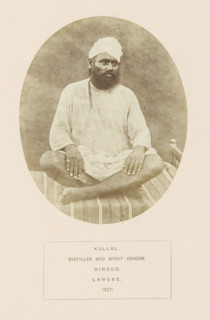 Portrait of a distiller and seller of liquor (kullal) from Lahore, Punjab, Pakistan, photograph,
