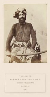 Portrait of an unknown man with a saber from the Tanoli tribe of Hazara, Khyber Pakhtunkhwa,