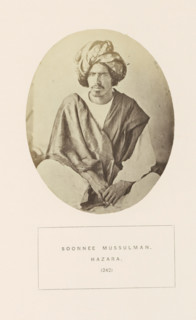 Portrait of an unknown man with a turban from the Yusufzai Pathan tribe of Hazara, Khyber