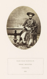 Portrait of Ram Rao Narrain, a prime minister of the princely state of Holkar, Indore, Madhya