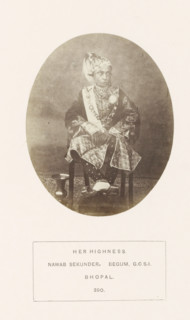 Portrait of Sekunder Begum, a queen of Bhopal, Madhya Pradesh, India, photograph, page, number: