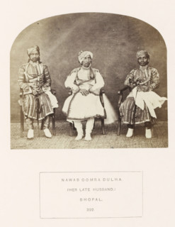 Portrait of Oomra Dulha, husband of Sekunder Begum, a queen of Bhopal, Madhya Pradesh, India,