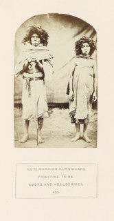 Portrait of Madeo and Kali, siblings from the Kurumba tribe of the Nilgiri mountains in Tamil Nadu,