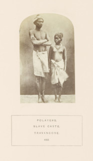 Portrait of an unknown man and woman from Travancore, India., photograph, page, Travancore was a