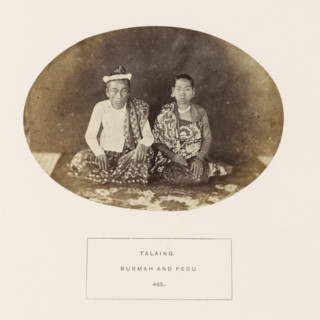 Portrait of a man and woman from the Mon tribe of Myanmar, photograph, page, number: '465.',