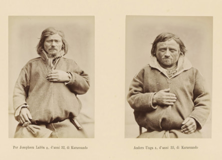 Two portraits of Per Josephsen Labba and Anders Unga, Anders Unga ?, d' anni 33, di Karasuando, Per