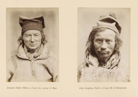 John Josephsen Nutti ?, d' anni 40, di Karasuando, Johannes Isaken Hätta ?, d' anni 54, postino di