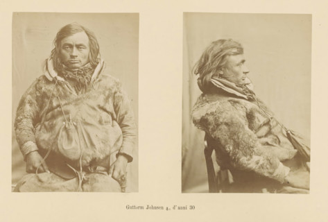 Two portraits of Guttorm Johnsen, Guttorm Johnsen ?, d' anni 30, page, Left a front view, right a