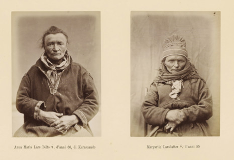 Margarite Larsdatter ?, d' anni 55, Two portraits of Anna Maria Lars Bilto and Margarite