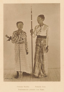 Brahmin priests 1st Caste, Portrait of Pedanda Buddha and Pedanda Siwa, page, photomechanical