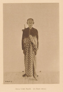 Portrait of Dewa G'deh Pinatih, Dewa G'deh Pinatih (2nd Caste dewa), page, photomechanical print,