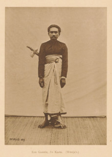 Portrait of an unknown man, A Goestie, 3rd Caste. (Wesija's), page, photomechanical print, maker: