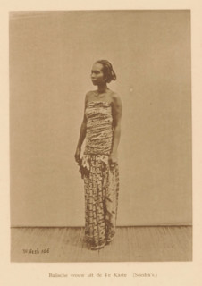 Portrait of an unknown woman, Balinese woman from the 4th Caste, page, photomechanical print,
