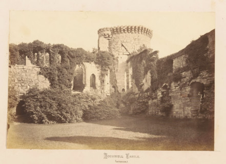 Bothwell Castle (interior), View of Bothwell Castle, photograph, page, South Lanarkshire, c. 1862 -
