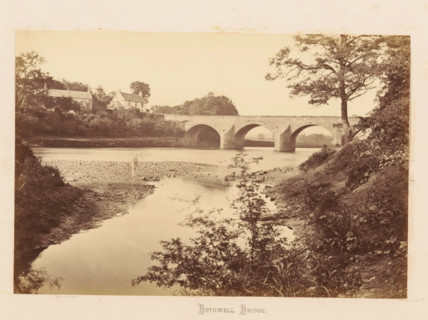 View of Bothwell Bridge over the Clyde, Bothwell Bridge, photograph, page, South Lanarkshire, c.