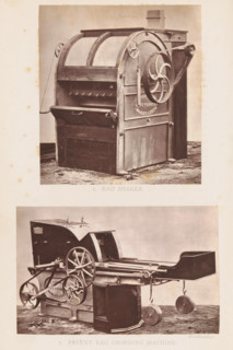 View of a rag shaking machine, 1. Rag Shaker, page, photomechanical print, photographer: Appleton &