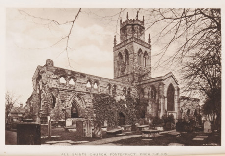 View of All Saints Church in Pontefract, All Saints Church, Pontefract from the SW, page,
