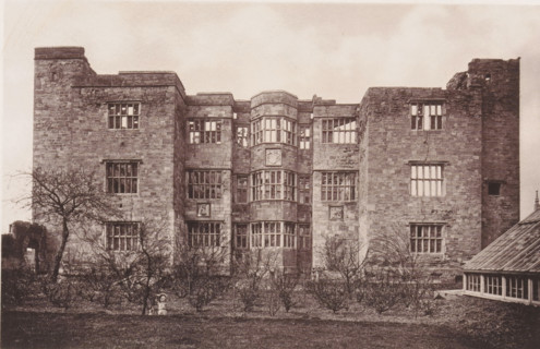 View of the New Hall in Pontefract, Remains of New Hall. March 31st 1885., page, photomechanical