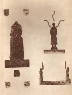 Brass objects from the churches of Bradford and Swainswick, near Bath, Brasses in Bradford and