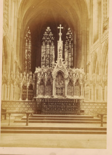 Interior of Lichfield Cathedral, photograph, page, photographer: John Benjamin Stone, Lichfield