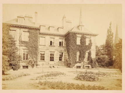 View of Bishop's Palace at Lichfield, photograph, page, photographer: John Benjamin Stone,
