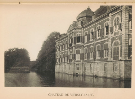 Chateau de Vierset-Barse, View of Château de Vierset, page, photomechanical print, photographer: