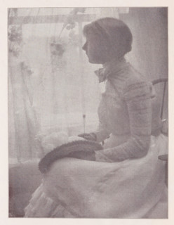 Julia, Portrait of an unknown woman, page, photomechanical print, monogram: 'MR&C', photographer: