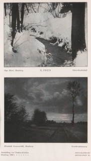 Schneelandschaft, Snow landscape, page, photomechanical print, photomontage, monogram: 'BX',