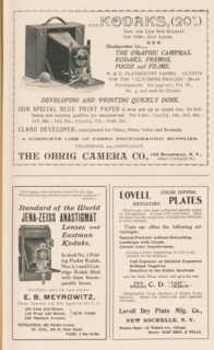 Kodak camera, page, photomechanical print, c. 1896 - in or before 1901, paper, autotype, height 43