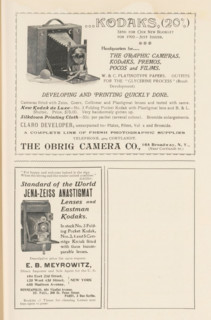 Kodak camera, page, photomechanical print, c. 1897 - in or before 1902, paper, autotype, height 38