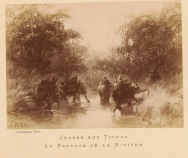 Photo reproduction of Chasse aux Tigres by Jean Baptiste Robie, Chasse aux Tigres., Le Passage de