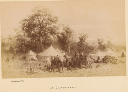 Le Campement, Photo reproduction of Le Campement by Jean Baptiste Robie, photograph, reproduction,
