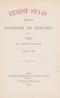 Ernest Staas, lawyer: sketches and images, by Tony (Anton Bermann), with strong water plates by