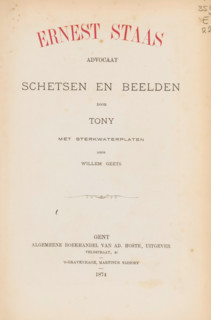 Ernest Staas, lawyer : sketches and images, by Tony (Anton Bermann), with etching plates by Willem