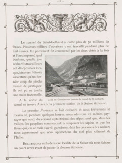 Göschenen, View of Göschenen, page, photomechanical print, cliché maker: Pierre Jumpertz, c. 1893 -