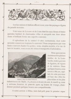 Amsteg (ligne du Saint-Gothard), View of the Gotthard Pass near Amsteg, page, photomechanical