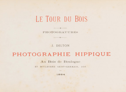 Le tour du bois photogravures, book, photographer: Jean Delton, 1884, textile materials,
