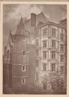 Lille, l'hotel-de-ville, Palais Rihour in Lille, page, photomechanical print, inscription: 'Journal