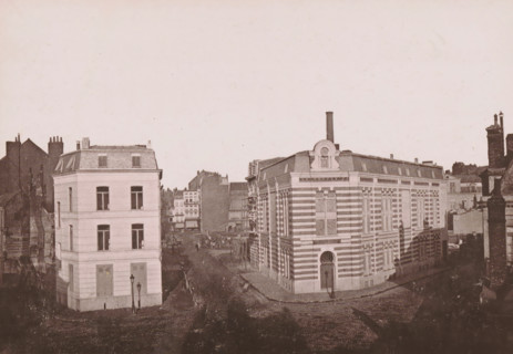 Le Hammam Lillois, View of the Rue Thiers and the bathhouse in the new part of Lille, Lille