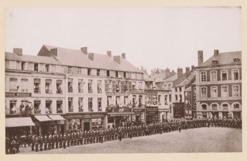 View of the Grand'Place in Maubeuge, France, Maubeuge, La Grand'Place, page, photomechanical print,