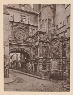 Rouen, La Grosse Horloge, View of the Gros-Horloge in Rouen, page, photomechanical print,
