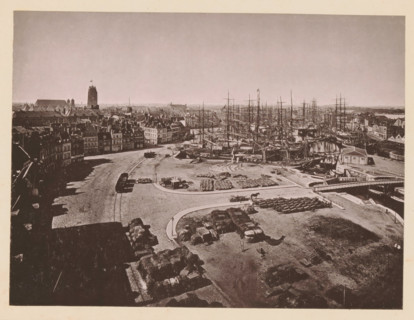 Dunkerque, Vue Générale, View of Dunkirk, page, photomechanical print, inscription: 'Le Nord