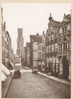 Bruges, La Rue Flamande, View of the Rue Flamande in Bruges, page, photomechanical print,