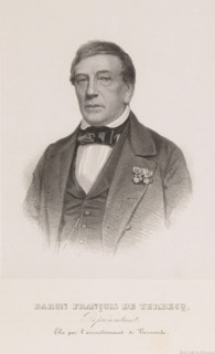 Reproduction of a photograph of a portrait of François van den Broucke de Terbecq, Baron François