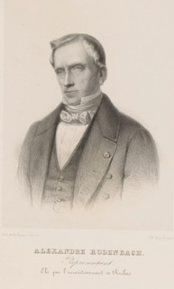 Alexandre Rodenbach, Reproduction of a photograph of a portrait of Alexander Rodenbach, print,