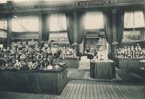 View of the Austrian part of the Antwerp World Exhibition in 1894, Section Autrichienne, Exposition