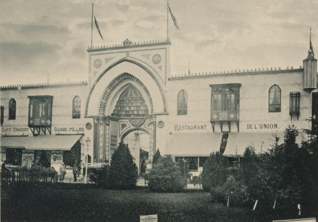 Palais Syrien, View of a Syrian palace, recreated at the Antwerp World Exhibition in 1894,