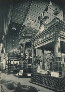 View of the food section of the Belgian part of the Antwerp World Exhibition in 1894, Section