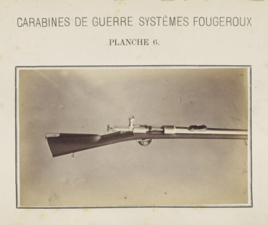 Part of a rifle, photograph, page, number: 'Planche 6.', inscription: 'Carabines de guerres